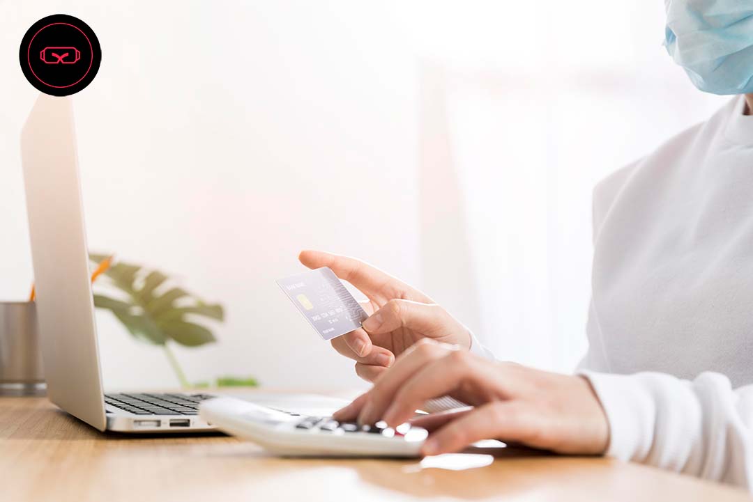 Image of a person shopping online